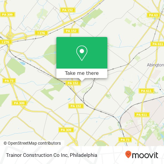 Trainor Construction Co Inc map