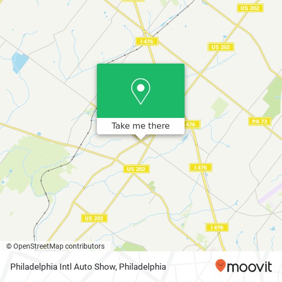 Mapa de Philadelphia Intl Auto Show