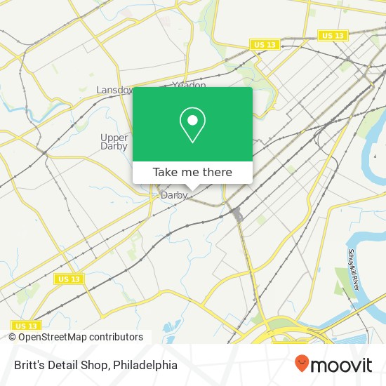 Britt's Detail Shop map
