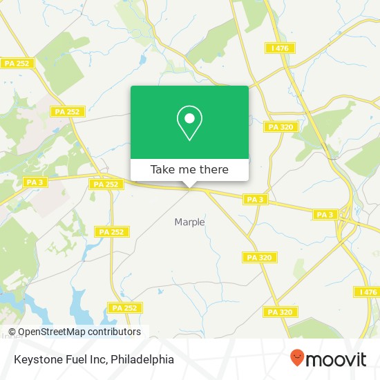 Keystone Fuel Inc map