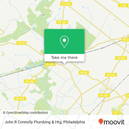 John R Connolly Plumbing & Htg map