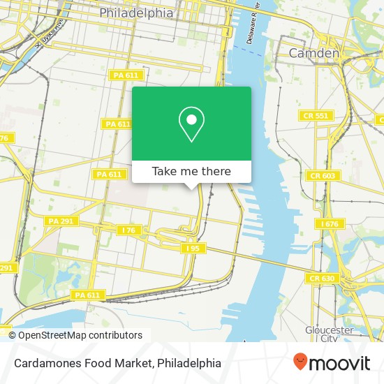 Cardamones Food Market map