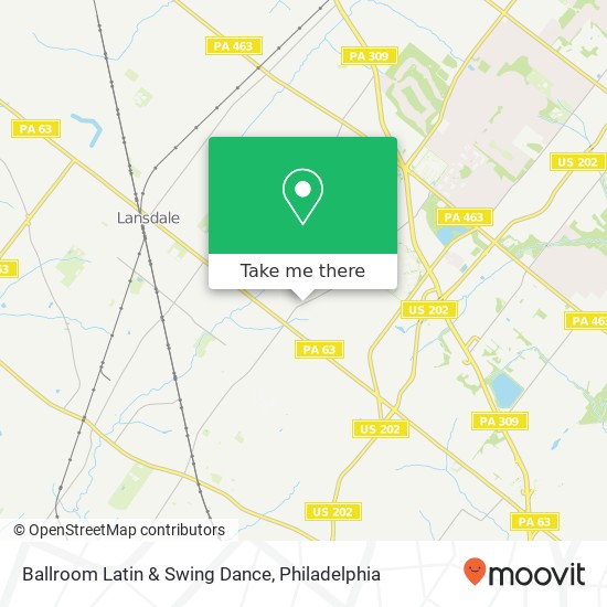 Mapa de Ballroom Latin & Swing Dance