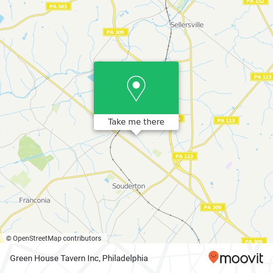 Mapa de Green House Tavern Inc