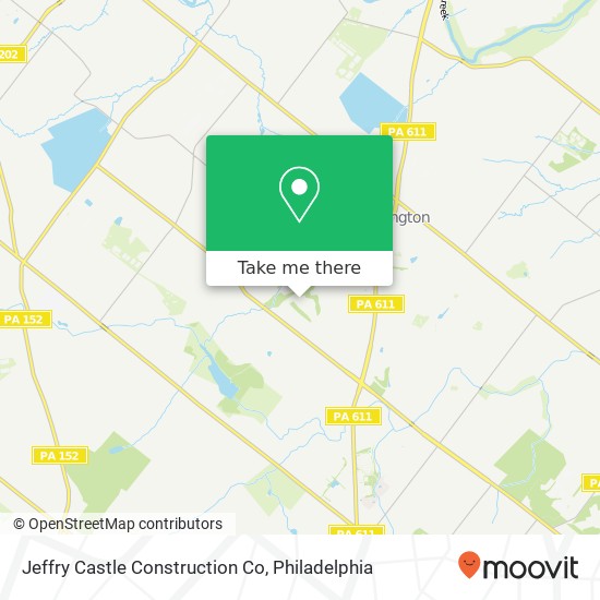 Jeffry Castle Construction Co map