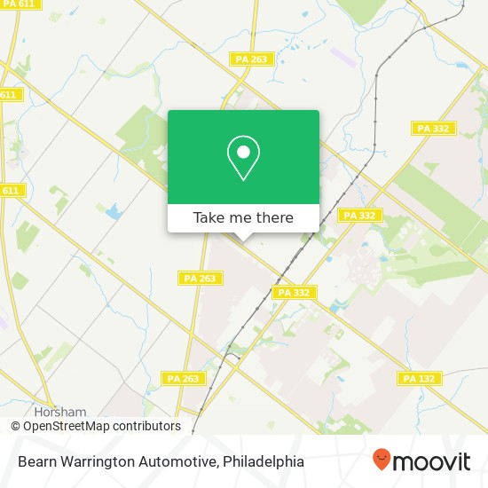 Bearn Warrington Automotive map