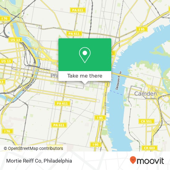 Mortie Reiff Co map