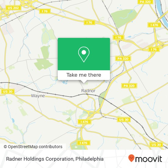 Radner Holdings Corporation map