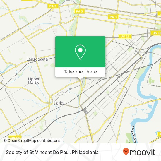 Society of St Vincent De Paul map