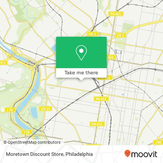 Mapa de Moretown Discount Store