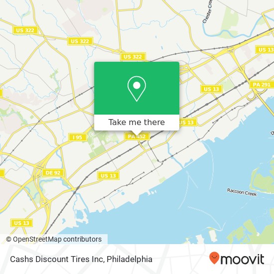 Cashs Discount Tires Inc map