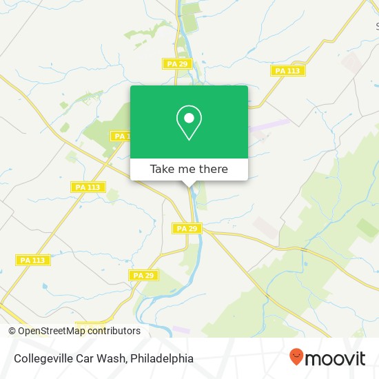 Collegeville Car Wash map