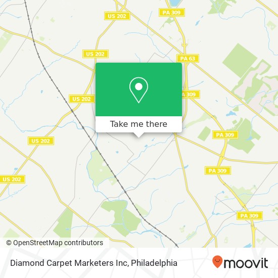 Mapa de Diamond Carpet Marketers Inc