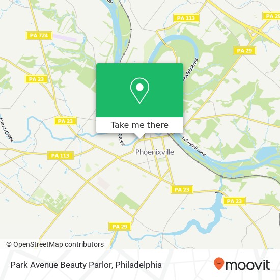 Park Avenue Beauty Parlor map