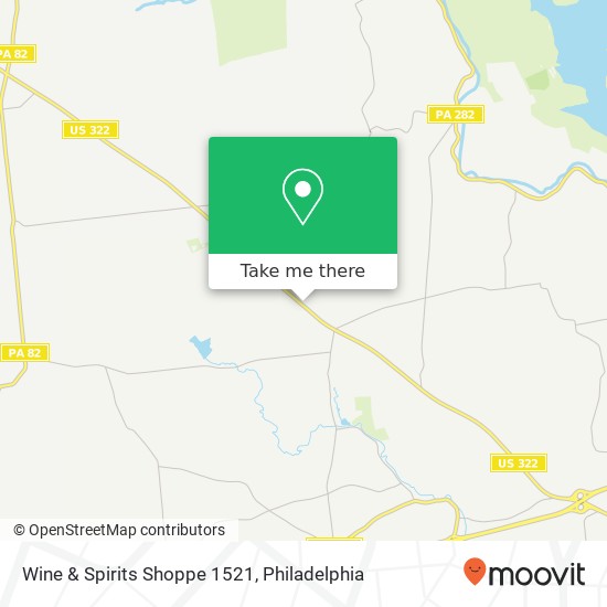 Mapa de Wine & Spirits Shoppe 1521