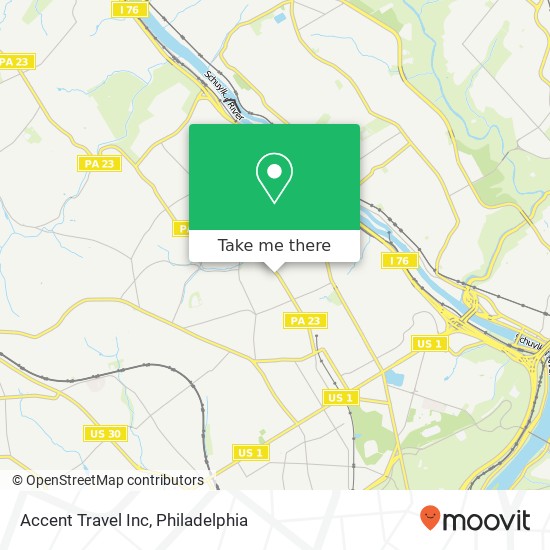 Accent Travel Inc map