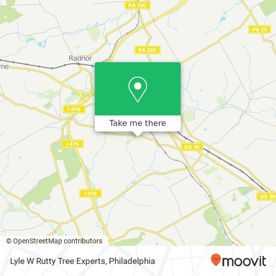 Lyle W Rutty Tree Experts map