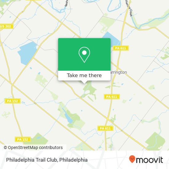 Philadelphia Trail Club map