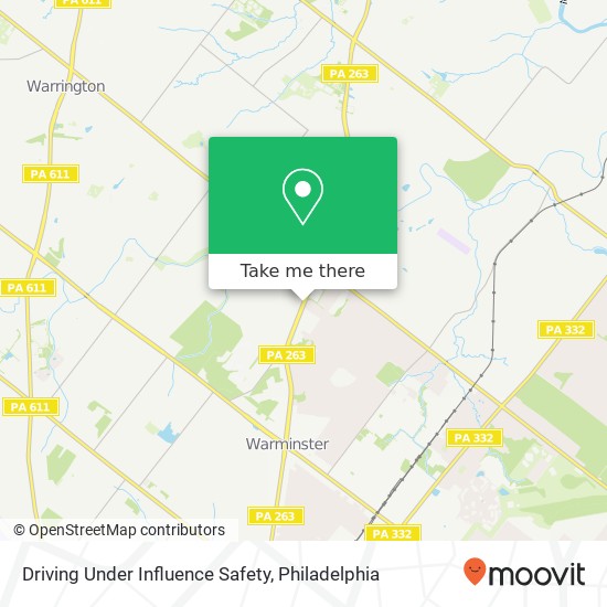 Mapa de Driving Under Influence Safety