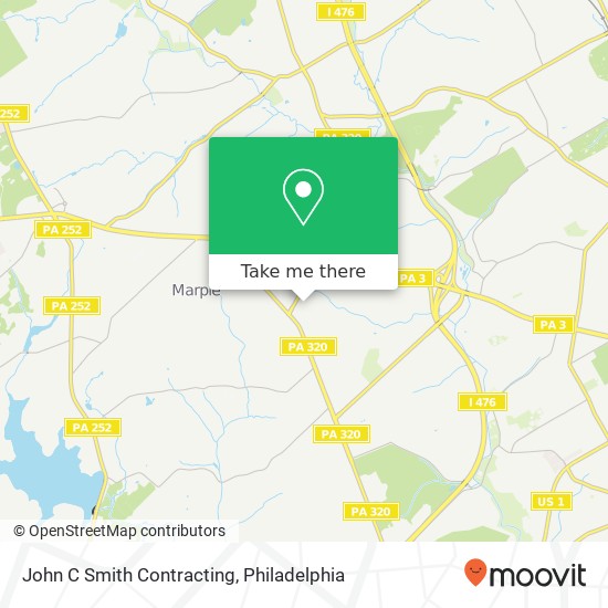 Mapa de John C Smith Contracting