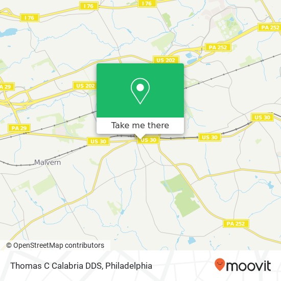 Thomas C Calabria DDS map