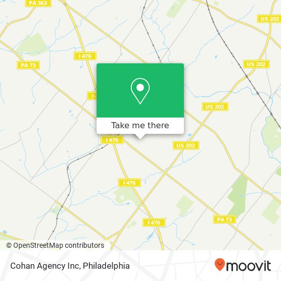 Cohan Agency Inc map