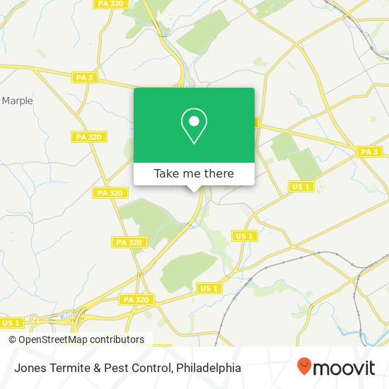 Jones Termite & Pest Control map