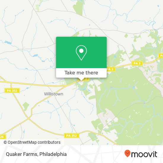 Quaker Farms map