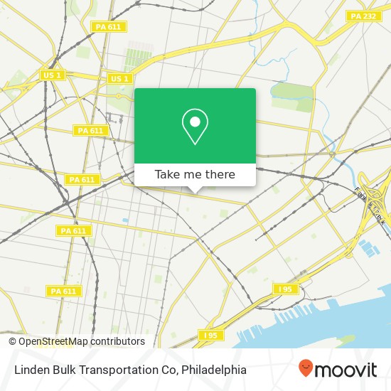 Linden Bulk Transportation Co map