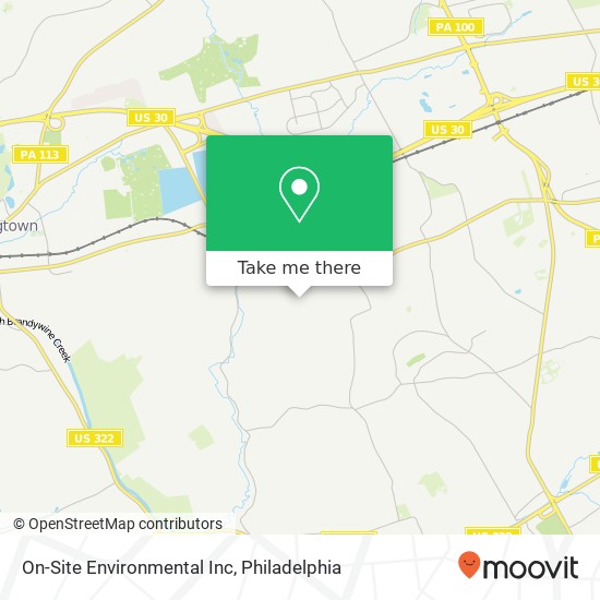 On-Site Environmental Inc map