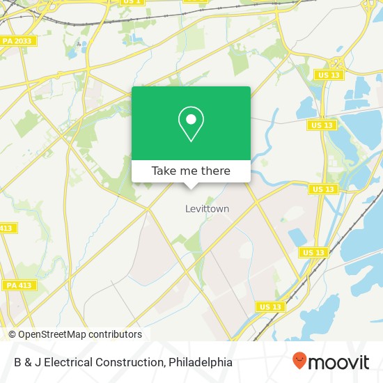 B & J Electrical Construction map