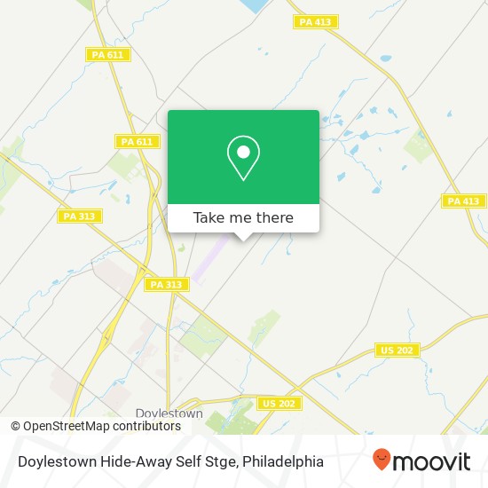 Mapa de Doylestown Hide-Away Self Stge