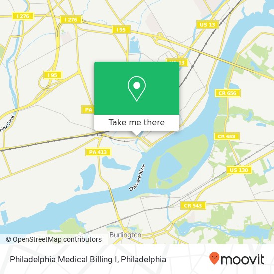 Mapa de Philadelphia Medical Billing I