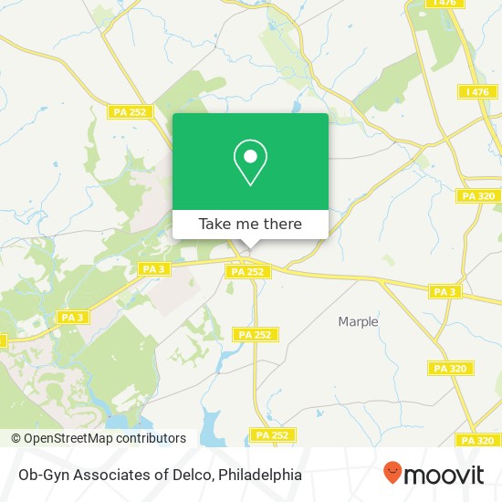 Ob-Gyn Associates of Delco map