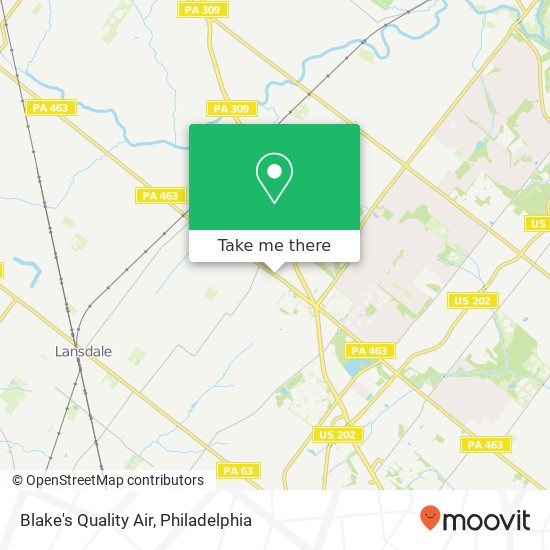 Mapa de Blake's Quality Air