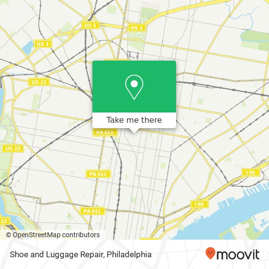 Shoe and Luggage Repair map