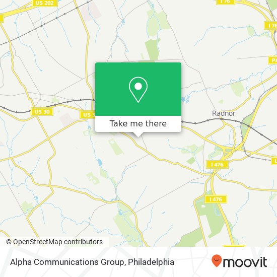 Mapa de Alpha Communications Group