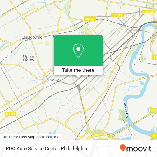 Mapa de PDQ Auto Service Center