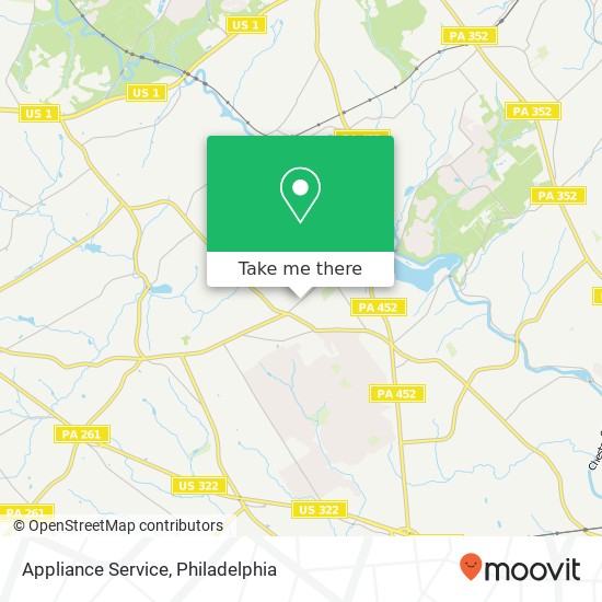 Appliance Service map