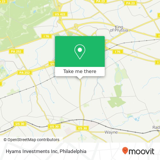 Hyams Investments Inc map