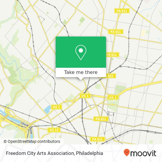 Freedom City Arts Association map