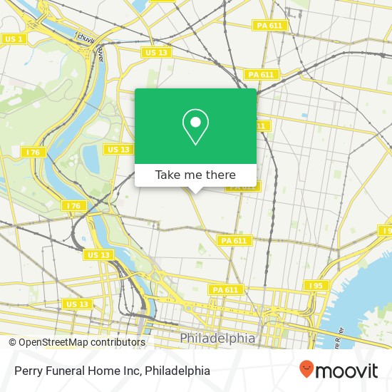 Mapa de Perry Funeral Home Inc