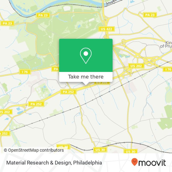 Material Research & Design map