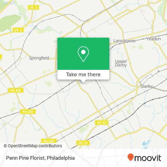 Mapa de Penn Pine Florist