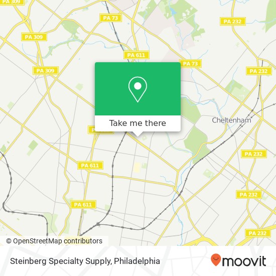 Mapa de Steinberg Specialty Supply