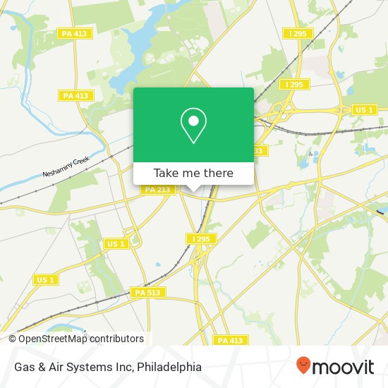 Gas & Air Systems Inc map