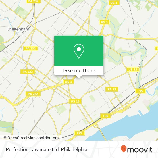 Mapa de Perfection Lawncare Ltd