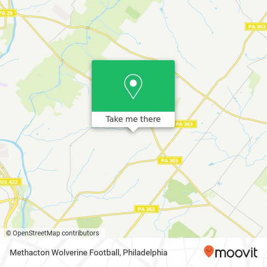 Methacton Wolverine Football map