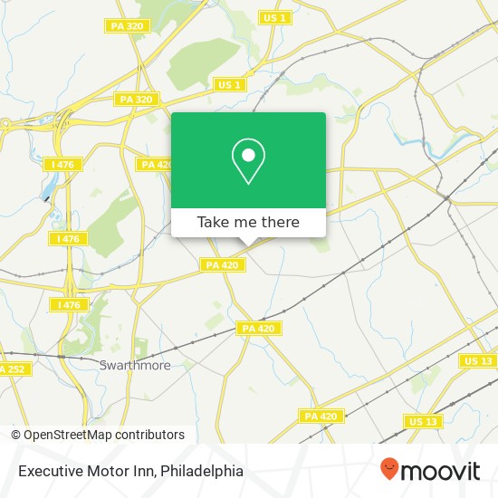 Mapa de Executive Motor Inn