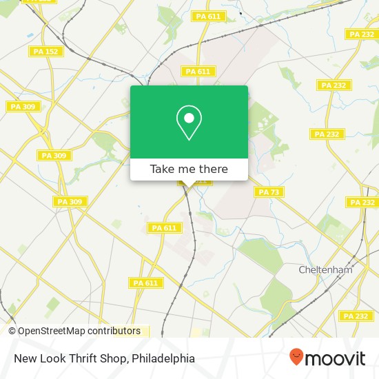 New Look Thrift Shop map